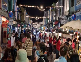 Thaiföld, Phuket: Portugál negyed éjszakai piac